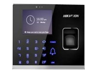 Hikvision - Terminal de control de acceso con lector de huellas dactilares y cámara - inalámbrico, cableado - Wi-Fi, Mifare - 10/100 Ethernet