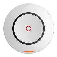 Hikvision - Panic Button - DS-PD1-EB-WR-433MHz -  Botón de pánico inalámbrico para panel de alarma - Uso interior - Protegidos por el cifrado AES-128 - Comunicación en 2 vías (hasta 800 metros en área abierta