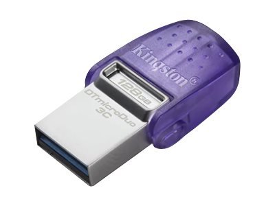 Pendrive 128GB USB 3.2 USB C Kingston DataTraveler microDuo 3C 1 Kingston DataTraveler microDuo 3C - Unidad flash USB - 128 GB - USB 3.2 Gen 1 / USB-C
