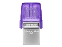 Kingston DataTraveler microDuo 3C - Unidad flash USB - 256 GB - USB 3.2 Gen 1 / USB-C