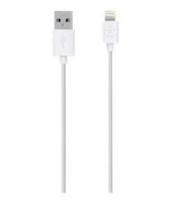 Belkin Charge/Sync Cable - Cable Lightning - Lightning macho a USB macho - 2 m - blanco