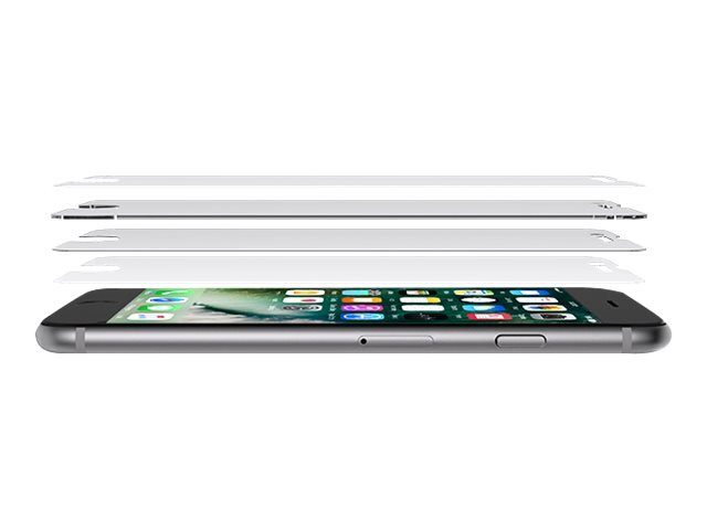 Belkin ScreenForce - Protector de pantalla para teléfono móvil - cristal - 4.7" - transparente - para Apple iPhone 6, 6s, 7, 8 1 Belkin ScreenForce - Protector de pantalla para teléfono móvil - cristal - 4.7" - transparente - para Apple iPhone 6, 6s, 7, 8