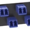 Panel de fibra óptica 6 puertos azul Panduit Opticom 2 Panduit Opticom Fiber Adapter Panels - Tablero de conexiones - azul - 6 puertos