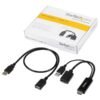 StarTech.com Conversor HDMI a DisplayPort 4K Alimentado por USB Adaptador - Cable adaptador - HDMI, USB (solo alimentación) macho a DisplayPort hembra - 25.5 cm - negro - activo, admite 4K30Hz (3840 x 2160) - para P/N: SV211HDUC, SV221HUC4K 3 Foto HD2DP 1777775184