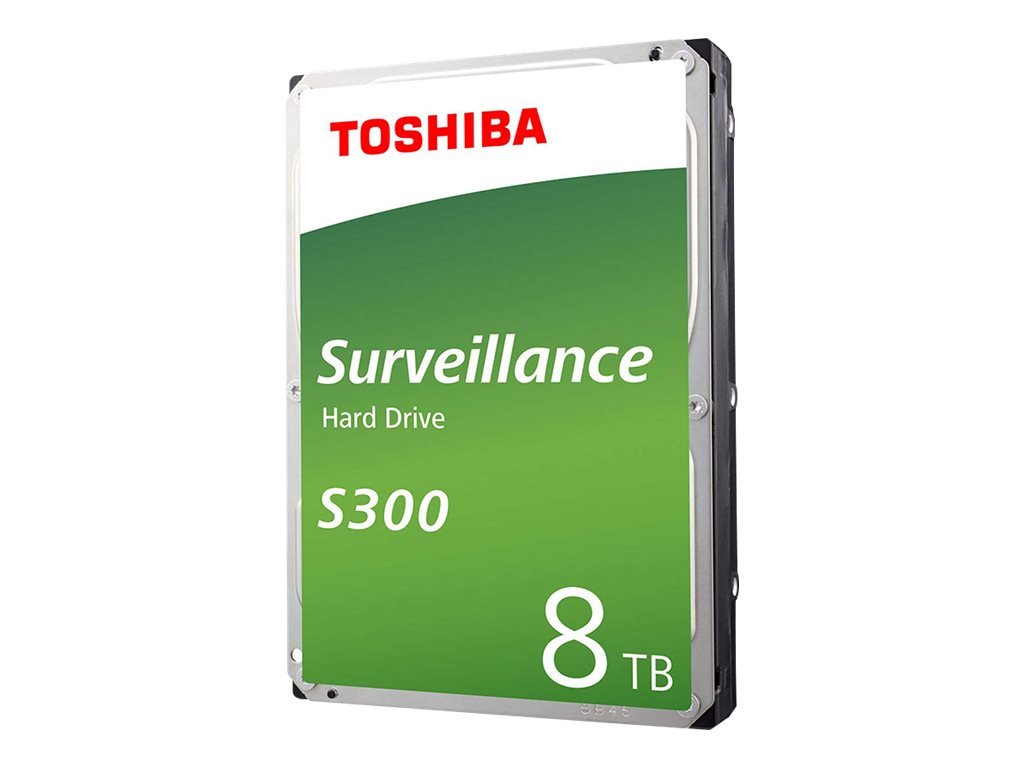 Toshiba S300 Surveillance - Disco duro - 8 TB - interno - 3.5" - SATA 6Gb/s - 7200 rpm - búfer: 256 MB 1 Toshiba S300 Surveillance - Disco duro - 8 TB - interno - 3.5" - SATA 6Gb/s - 7200 rpm - búfer: 256 MB
