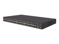 HPE 1950-48G-2SFP+-2XGT - Conmutador - L3 - Gestionado - 48 x 10/100/1000 + 2 x Gigabit SFP / 10 Gigabit SFP+ + 2 x 10Gb Ethernet - montaje en rack