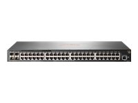 HPE Aruba 2930F 48G 4SFP - Conmutador - L3 - Gestionado - 48 x 10/100/1000 + 4 x Gigabit SFP - flujo de aire de lado a lado - montaje en rack