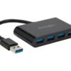 Kensington UH4000 Hub USB 3.0 de 4 Puertos SuperSpeed para Escritorio