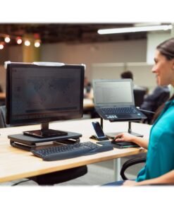 Kensington SmartFit Plus - Base - para Monitor - gris, negro - tamaño de pantalla: 21" - escritorio