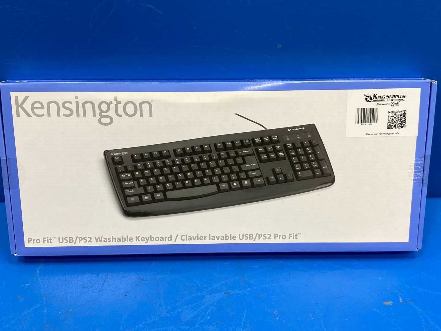Kensington Teclado Alámbrico Lavable de Por Vida K64407E 1 Kensington Teclado Alámbrico Lavable de Por Vida K64407E
