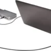 Candado de seguridad para notebook T Bar 2.4 metros doble cabezal Kensington MicroSaver 2.0 2 Kensington - MicroSaver®2.0 - Candado con llave - Candado de doble cabezal - Llaves entregadas: 2 piezas - Largo: 2.40 mts - Conectividad T Bar - Color: negro. plata
