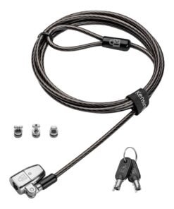 Kensington ClickSafe 2.0 - Cable de Seguridad Antirrobo Universal para Portátil con Llave - 1.8m