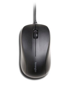 Kensington Mouse for Life - Ratón - óptico - 3 botones - cableado - USB - negro