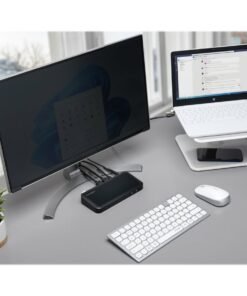 Kensington SureTrack - Ratón - óptico - 4 botones - inalámbrico - 2.4 GHz, Bluetooth 5.0 LE, Bluetooth 3.0 - receptor inalámbrico USB - blanco