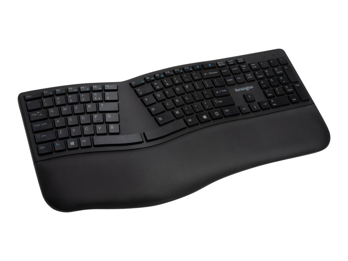 Kensington Pro Fit Ergo Teclado Inalámbrico Ergonómico | Doble Conexión Bluetooth / 2.4GHz | Layout Español | Negro 1 Kensington Pro Fit Ergo Teclado Inalámbrico Ergonómico | Doble Conexión Bluetooth / 2.4GHz | Layout Español | Negro