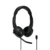 Kensington - H1000 - Headset - For Computer - Wired - Black - With a noise-canceling microphone - LED indicators for "busy" and mute