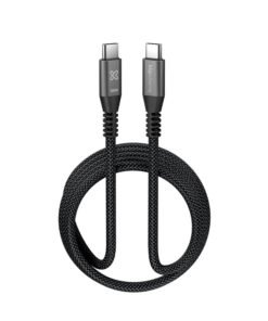 Klip Xtreme Cable USB-C Trenzado Carga Ultra Rápida 100W 1.8m Negro