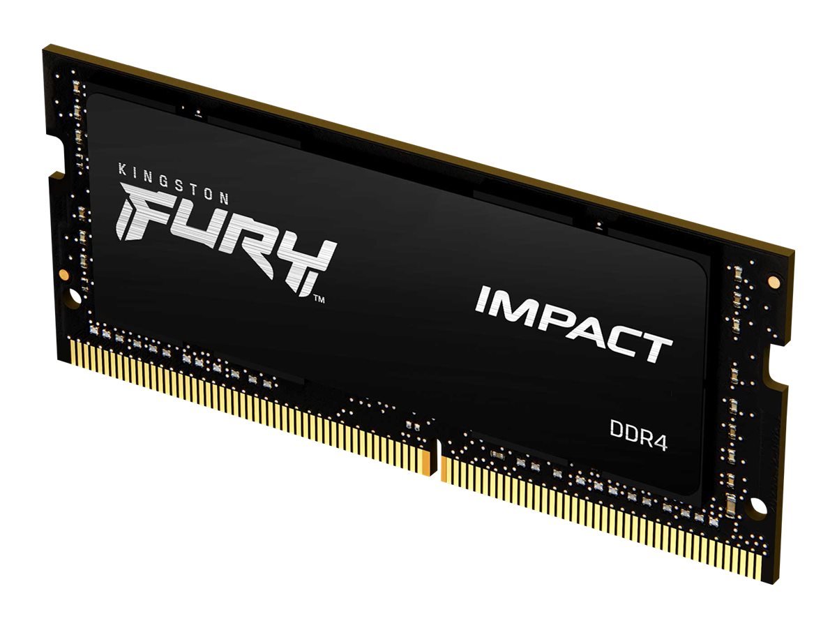 Memoria RAM DDR4 32GB SO-DIMM 3200MHz Kingston FURY Impact 1 Kingston FURY Impact - DDR4 - módulo - 32 GB - SO-DIMM de 260 contactos - 3200 MT/s / PC4-25600 - CL20 - 1.2 V - sin búfer - no ECC - negro