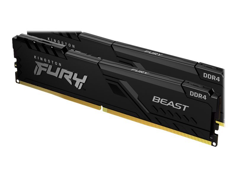 Memoria RAM DDR4 8GB 3600MHz CL17 Kingston FURY Beast Negro 1 Kingston FURY Beast - DDR4 - módulo - 8 GB - DIMM de 288 contactos - 3600 MHz / PC4-28800 - CL17 - 1.35 V - sin búfer - no ECC - negro