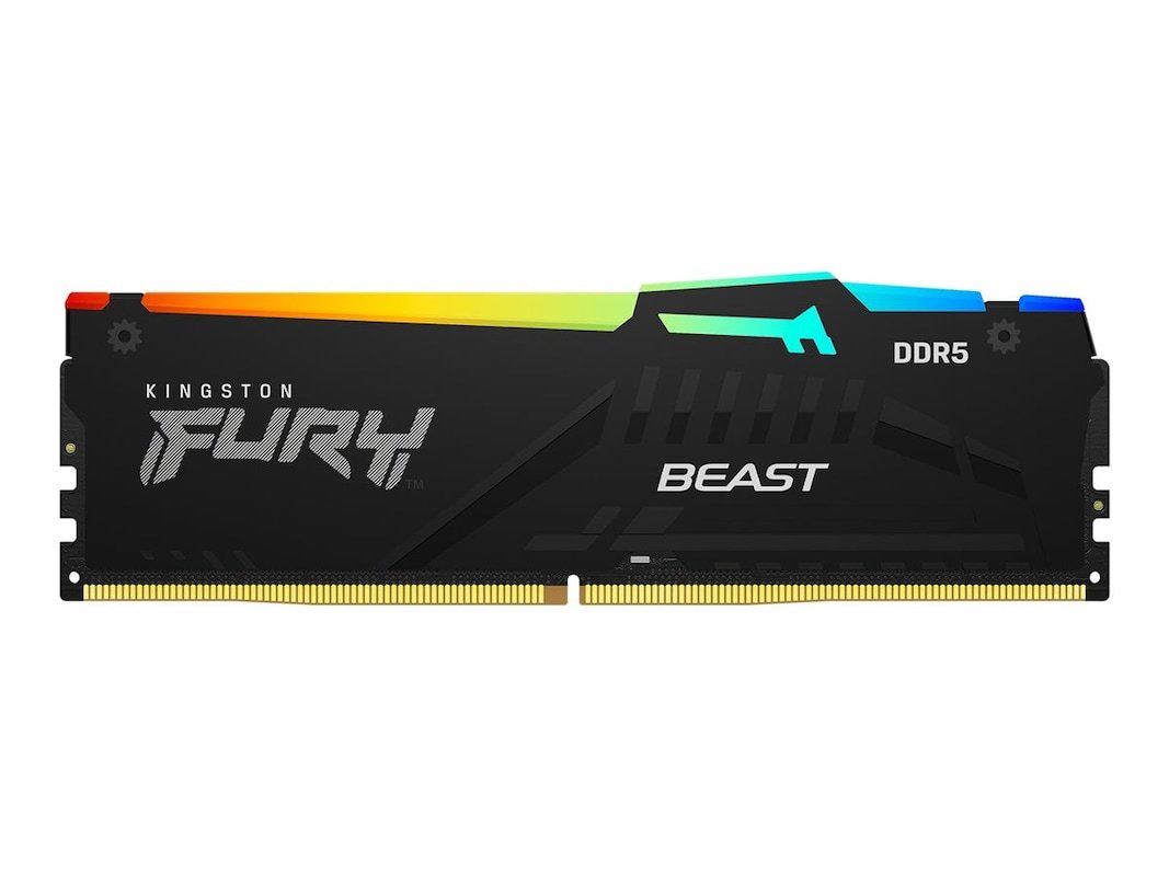 Kingston Fury Beast RGB 32GB (2x16GB) DDR5 6400MHz AMD EXPO Gaming Memory 1 Kingston Fury Beast RGB 32GB (2x16GB) DDR5 6400MHz AMD EXPO Gaming Memory