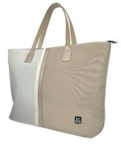 Bolso Elegante para Portátil de Mujer 15.6" Klip Xtreme Beige y Blanco Poliéster