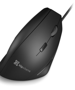 Mouse ergonómico alámbrico USB negro Klip Xtreme