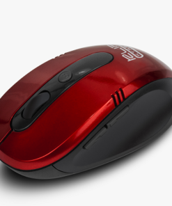 Klip Xtreme KMW-330 Vector - Ratón - ergonómico - óptico - 6 botones - inalámbrico - 2.4 GHz - receptor inalámbrico USB - rojo