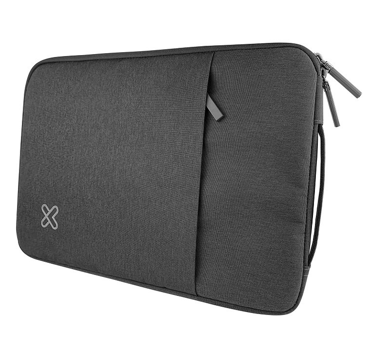 Klip Xtreme 15.6" Gray Laptop Sleeve - Durable Polyester with Accessory Pocket 1 Klip Xtreme 15.6" Gray Laptop Sleeve - Durable Polyester with Accessory Pocket