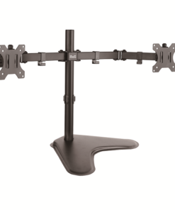 Klip Xtreme KPM-311 - Base - para 2 pantallas LCD - plástico, acero de alta calidad - negro - tamaño de pantalla: 13"-32" - soporte para escritorio