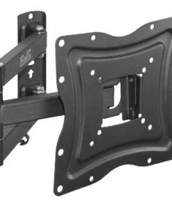 Klip Xtreme KPM-875: Soporte de Pared Articulado Doble Brazo para TV, Compatible 13"-46" VESA 400x400mm, Negro