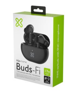 Klip Xtreme Auriculares True Wireless Blanco, Hasta 17H Batería, Resistentes al Agua
