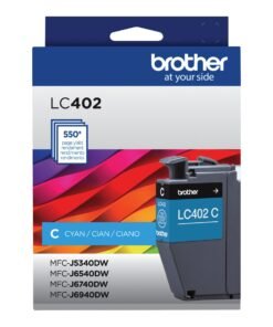 Brother LC402C Cartucho de Tinta Original Cian para MFC-J5340DW, MFC-J6540DW, MFC-J6940DW
