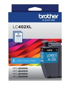 Cartucho de Tinta Cián Original Alto Rendimiento Brother LC402XL