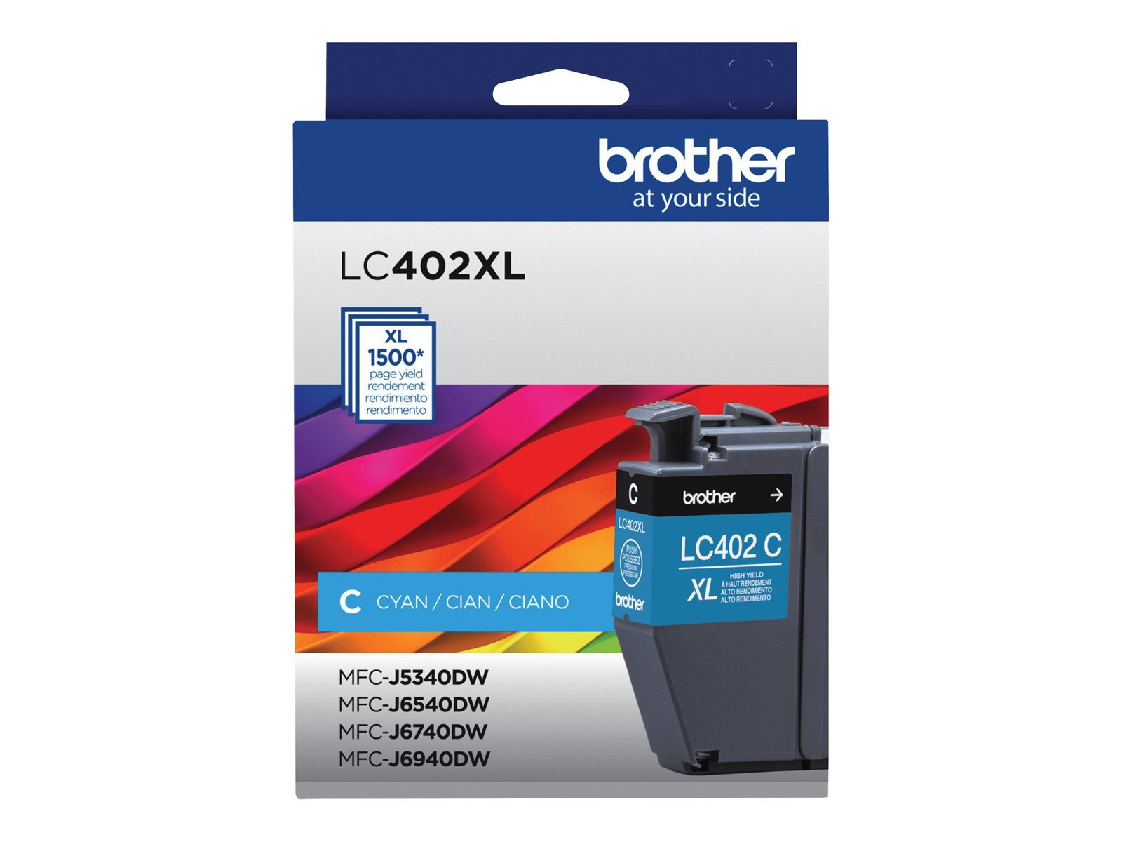 Cartucho de Tinta Cián Original Alto Rendimiento Brother LC402XL 1 Cartucho de Tinta Cián Original Alto Rendimiento Brother LC402XL