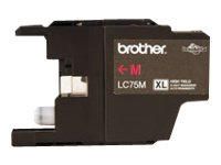 Brother LC75M Cartucho de Tinta Original Magenta XL para MFC-J280, J425, J430, J435, J5910, J625, J6510, J6710, J6910, J825, J835