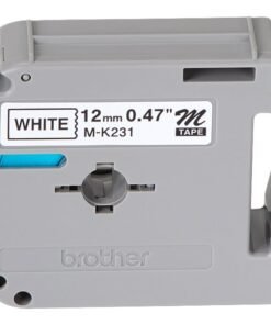 Brother - Rollo (1,2 cm x 8 m) cinta no laminada - para Brother PT-45; P-Touch PT-100, 110, 45, 55, 65, 70, 80, 85, 90, M95