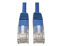 Eaton Tripp Lite Series Cat5e 350 MHz Molded (UTP) Ethernet Cable (RJ45 M/M), PoE - Blue, 2 ft. (0.61 m) - Cable de interconexión - RJ-45 (M) a RJ-45 (M) - 61 cm - UTP - CAT 5e - moldeado, trenzado - azul