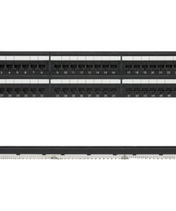 Eaton Tripp Lite Series 48-Port Cat6 Cat5 Patch Panel Rackmount 110 Punch Down RJ45 Ethernet 1URM 568B - Tablero de conexiones - CAT 6 - 19" - 48 puertos