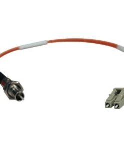 Eaton Tripp Lite Series 0.3M Duplex Multimode Fiber Optic 62.5/125 Adapter LC/ST M/F 1ft 1' 0.3 Meter - Cable de red - LC de modos múltiples (M) a modo múltiple ST (H) - 0.3 m - fibra óptica - impresión a dos caras - 62,5/125 micras - naranja