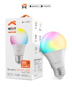 Nexxt Solutions Home Matter Smart LED Bulb - RGB Color Changing - Single Pack