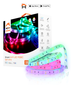 Nexxt Solutions Tira LED RGBIC 5m - Iluminación Inteligente Dinámica con Control por App