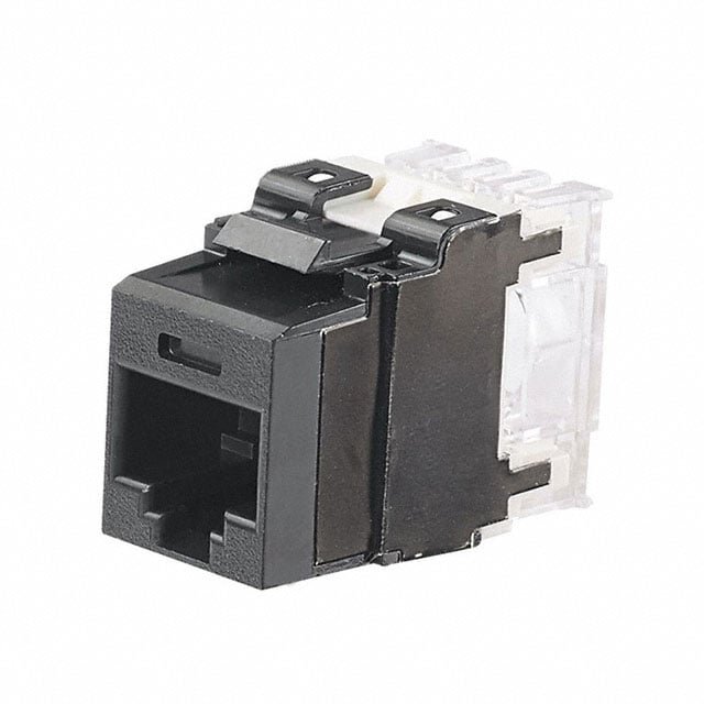 Panduit NetKey Cat6A RJ45 Punchdown Keystone Jack, Black 1 Panduit NetKey Cat6A RJ45 Punchdown Keystone Jack, Black