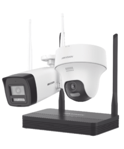 Hikvision Kit 2 Cámaras de Seguridad IP 2MP H.265 Bullet y Turret