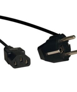 Eaton Tripp Lite Series European Computer Power Cord, C13 to Schuko, 10A, 250V, 17 AWG, 6 ft. (1.83 m), Black - Cable de alimentación - power IEC 60320 C13 a power CEE 7/7 (M) - CA 250 V - 1.8 m - moldeado - negro