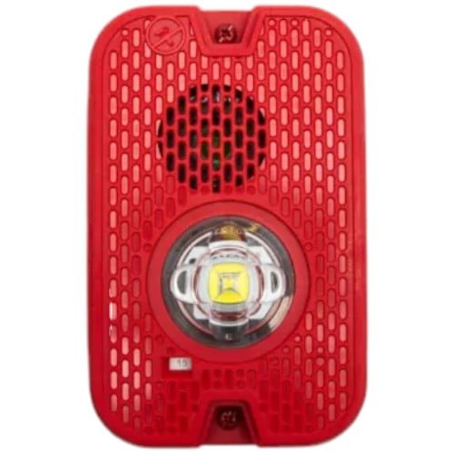 Notifier Compact LED Red Horn Strobe Wall Alarm 1 Notifier Compact LED Red Horn Strobe Wall Alarm