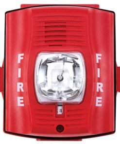 Honeywell Red Wall-Mount Horn Strobe Alarm