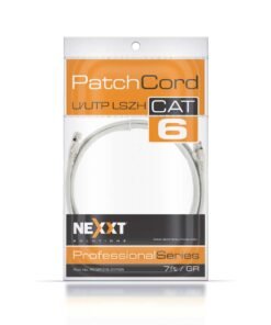 Nexxt - Cable de interconexión - RJ-45 (M) a RJ-45 (M) - 2.1 m - UTP - CAT 6a - trenzado - gris