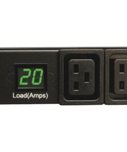 Eaton Tripp Lite Series PDU Metered 200V - 240V 20A 8 C13; 2 C19 C20 Horizontal 1URM - Horizontal rackmount - unidad de distribución de potencia (montaje en bastidor) - 20 A - CA 200/208/230/240 V - 3.8 kW - input: IEC 60320 C20 - conectores de salida: 10 - 1U - 19"
