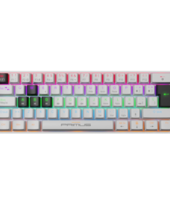 Primus Gaming Teclado Ergonómico Español USB Blanco y Negro