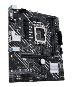 ASUS PRIME H610M-E D4-CSM - Placa base - micro ATX - Socket LGA1700 - H610 Chipset - USB 3.2 Gen 1 - Gigabit LAN - Tarjeta gráfica (CPU necesaria) - HD Audio (8-canales)